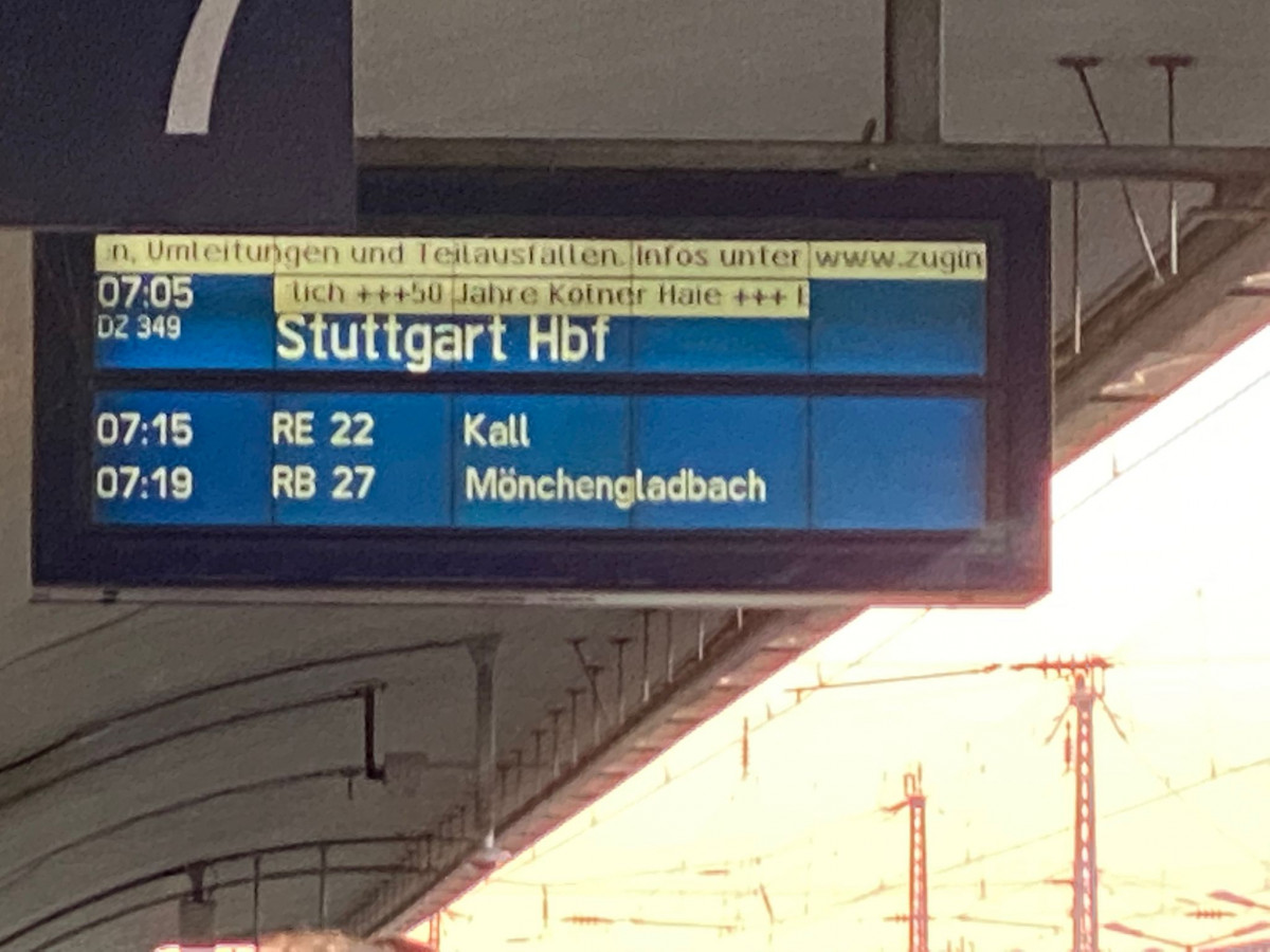 Sonderzug nach Stuttgart